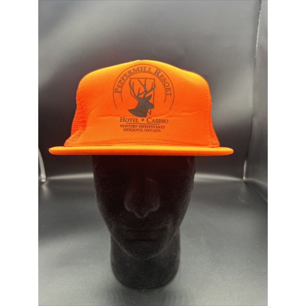 Vintage Peppermill Resort Hotel Casino Snapback Mesh Hat, Nissin